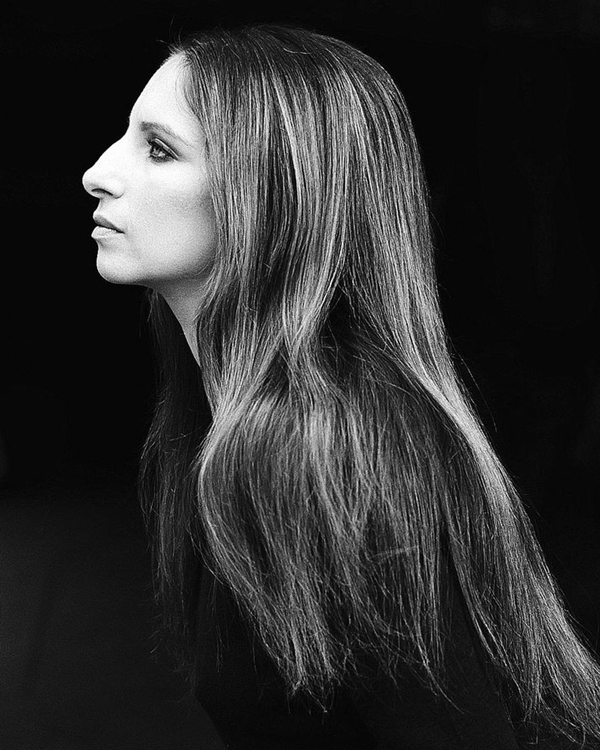 1970s photograph of Streisand profile by Schapiro