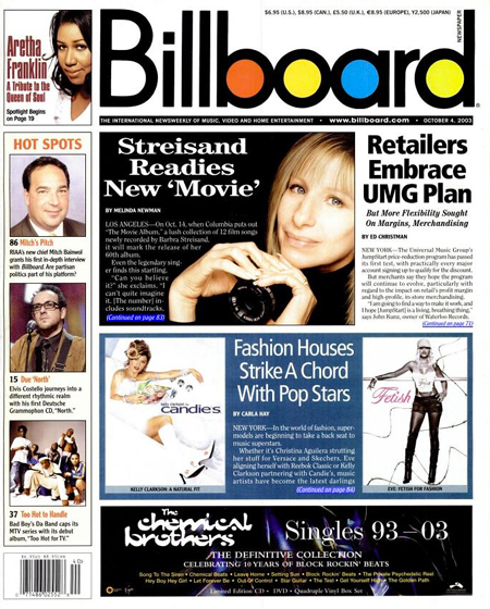 Billboard 2003 cover