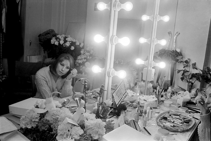 Streisand in Funny Girl dressing room
