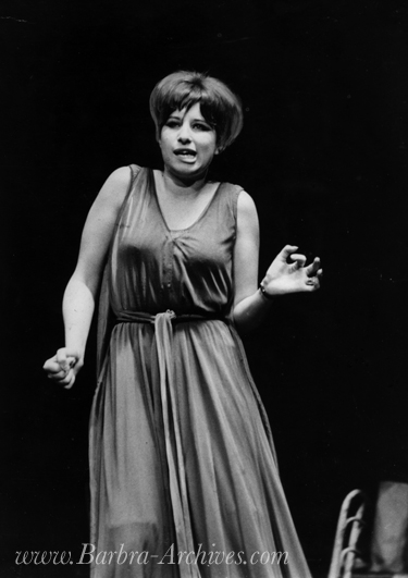 Streisand in Funny Girl rehearsal