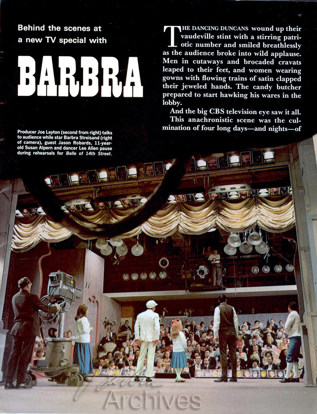 Behind the scenes with Barbra