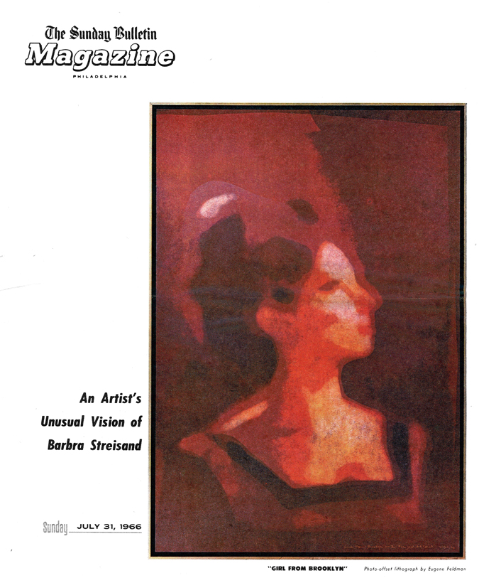 Sunday Bulletin cover with Streisand