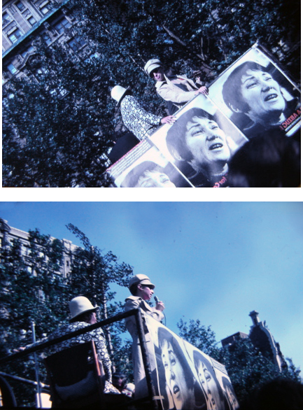 Streisand on Abzug truck