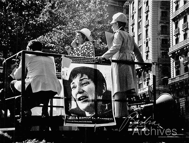 Abzug and Streisand in truck