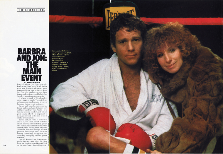 Ryan and Barbra on set