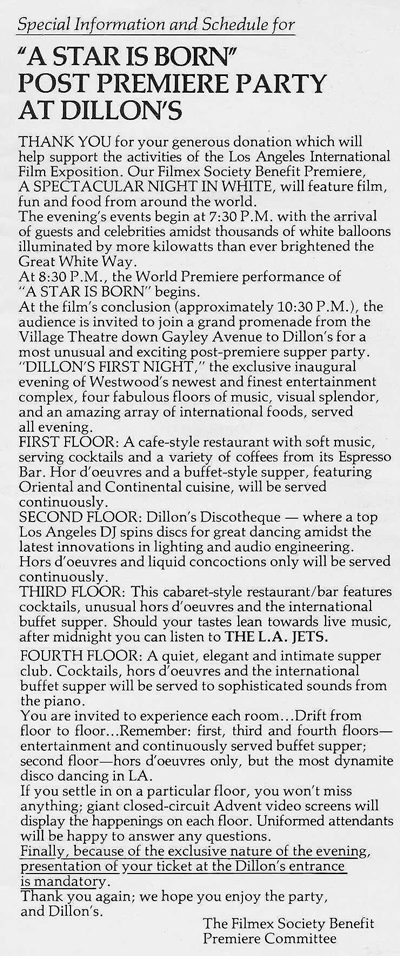 Star is Born post party