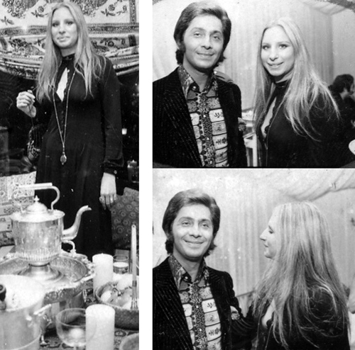 Streisand with Valentino