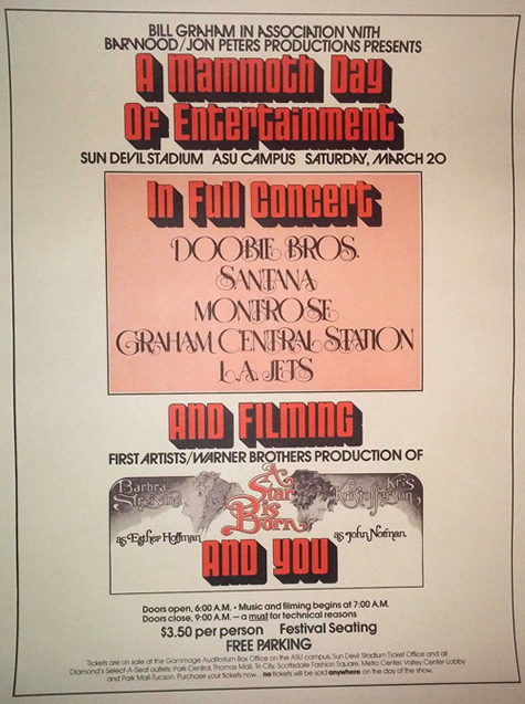 Poster for concert