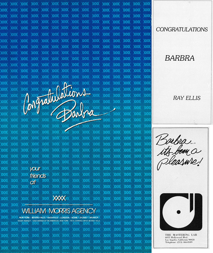 More industry ads saluting Streisand