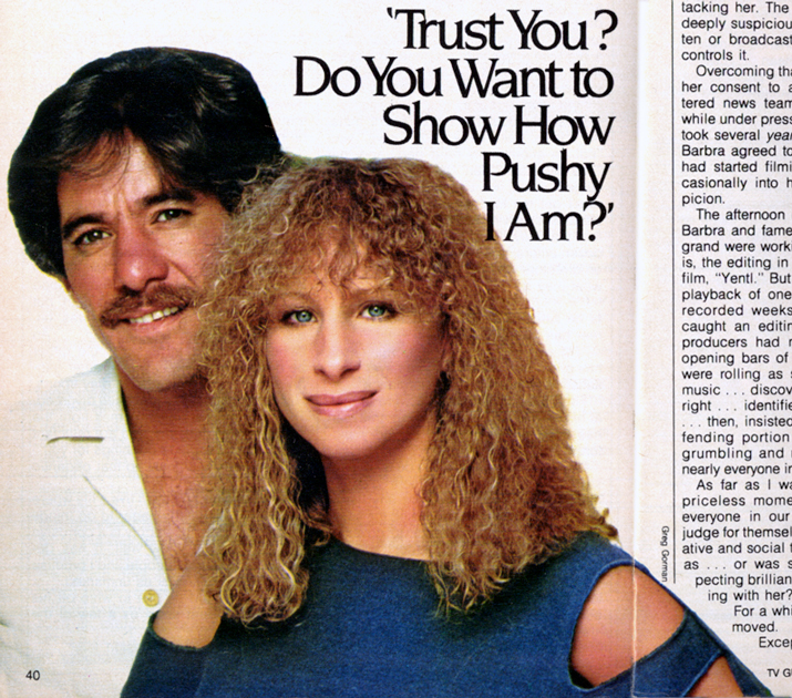 Photo by Greg Gorman Geraldo and Streisand