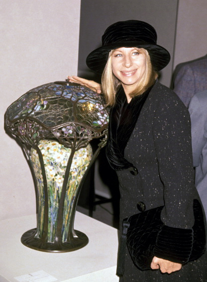 Streisand and Tiffany cobweb lamp