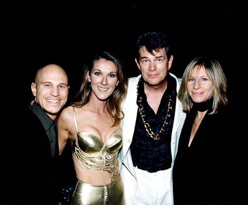 Celine Dion, David Foster and Barbra Streisand