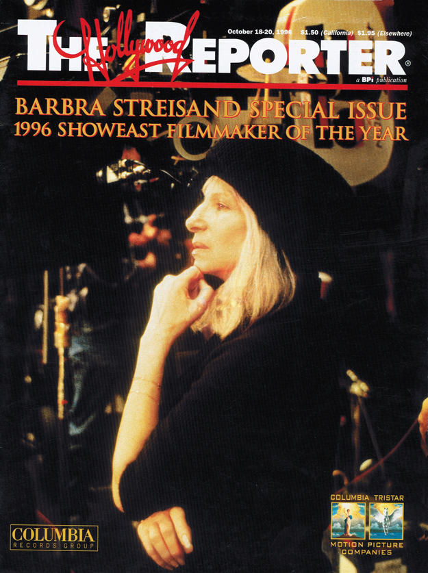 Cover of Hollywood Reporter with Barbra Streisand
