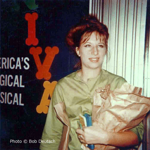 Streisand at stage door by Bob Deutsch