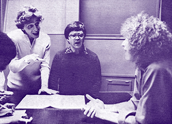 Alan Gordon in the studio with Streisand