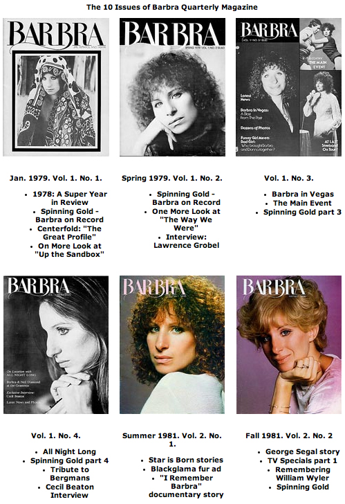Barbra Quarterly magazines