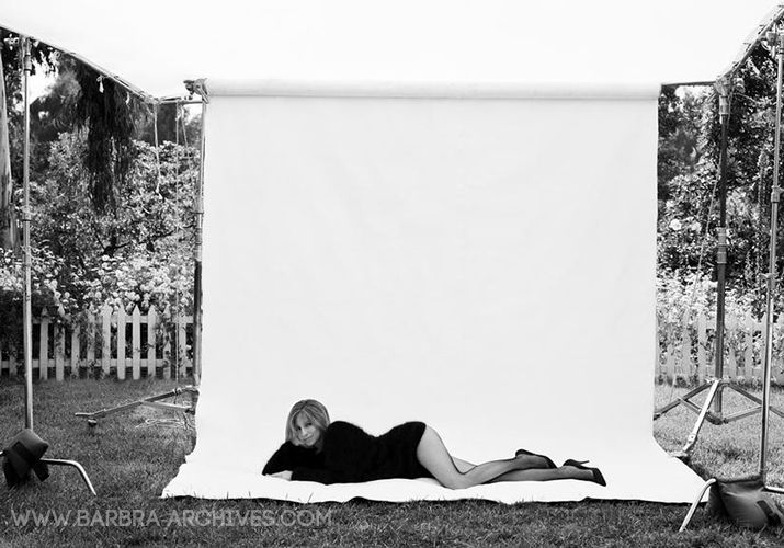 Streisand photo in back yard