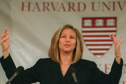 Streisand at Harvard
