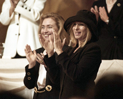 Hilary Clinton and Streisand
