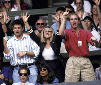 Streisand cheers for Agassi