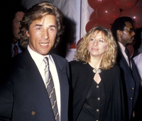Johnson and Streisand at premiere
